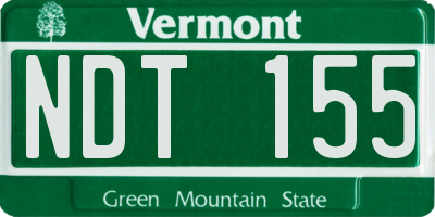 VT license plate NDT155