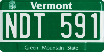 VT license plate NDT591
