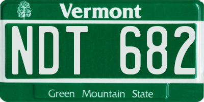 VT license plate NDT682