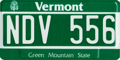 VT license plate NDV556