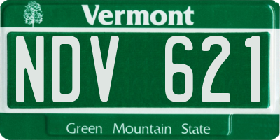 VT license plate NDV621