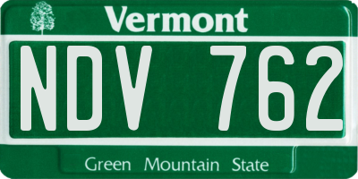 VT license plate NDV762