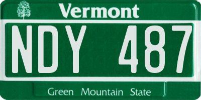 VT license plate NDY487