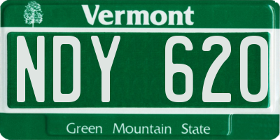 VT license plate NDY620
