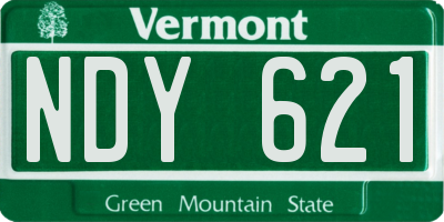 VT license plate NDY621