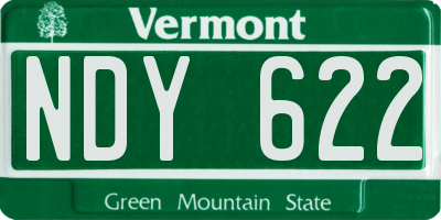 VT license plate NDY622