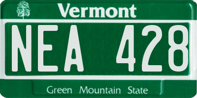 VT license plate NEA428