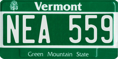 VT license plate NEA559