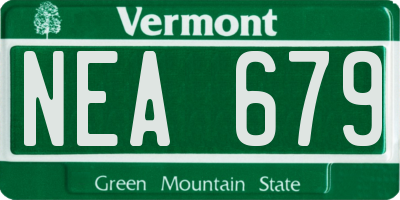 VT license plate NEA679