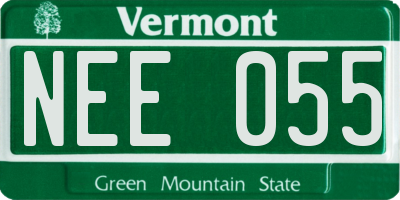 VT license plate NEE055