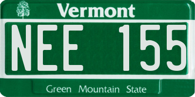 VT license plate NEE155