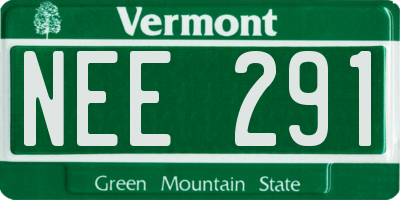 VT license plate NEE291