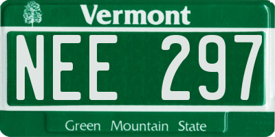 VT license plate NEE297