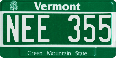 VT license plate NEE355