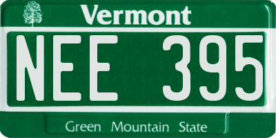 VT license plate NEE395