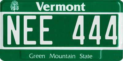 VT license plate NEE444