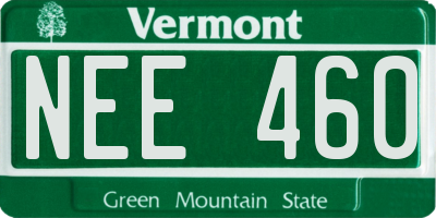 VT license plate NEE460