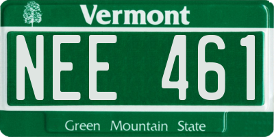 VT license plate NEE461