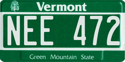 VT license plate NEE472