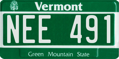 VT license plate NEE491