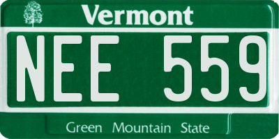 VT license plate NEE559