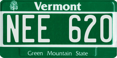VT license plate NEE620