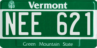 VT license plate NEE621
