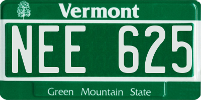 VT license plate NEE625