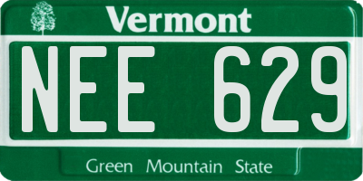 VT license plate NEE629
