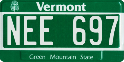 VT license plate NEE697