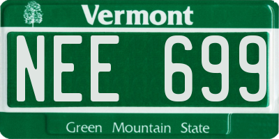 VT license plate NEE699
