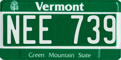 VT license plate NEE739