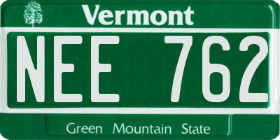VT license plate NEE762