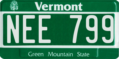 VT license plate NEE799