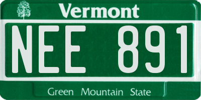 VT license plate NEE891