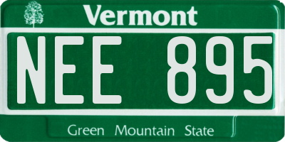 VT license plate NEE895