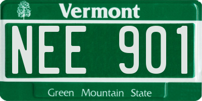 VT license plate NEE901