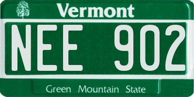 VT license plate NEE902