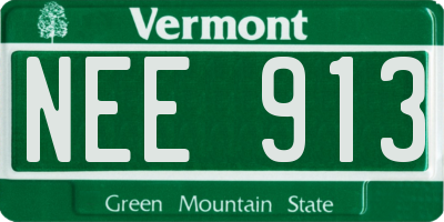 VT license plate NEE913