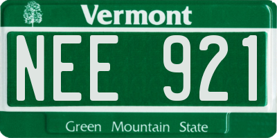 VT license plate NEE921