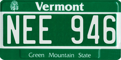 VT license plate NEE946