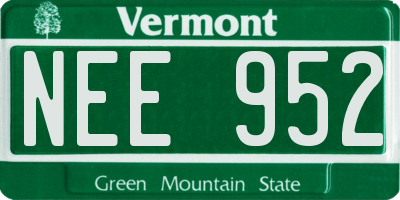 VT license plate NEE952