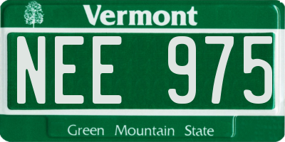 VT license plate NEE975