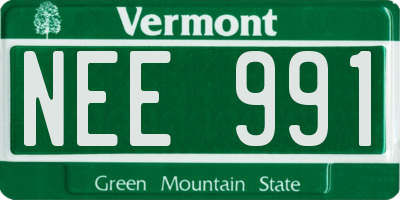 VT license plate NEE991