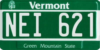 VT license plate NEI621