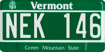 VT license plate NEK146