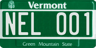 VT license plate NEL001