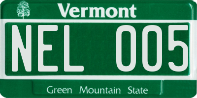 VT license plate NEL005