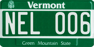 VT license plate NEL006