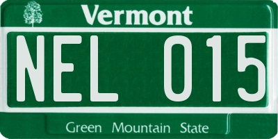 VT license plate NEL015